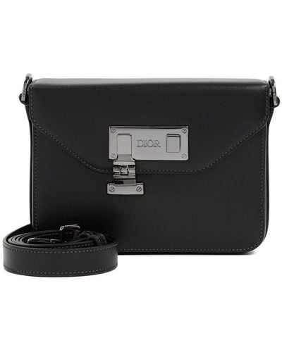 Dior Lock Messenger Bag - Black