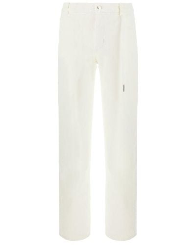 Ann Demeulemeester Straight Leg Jeans - White
