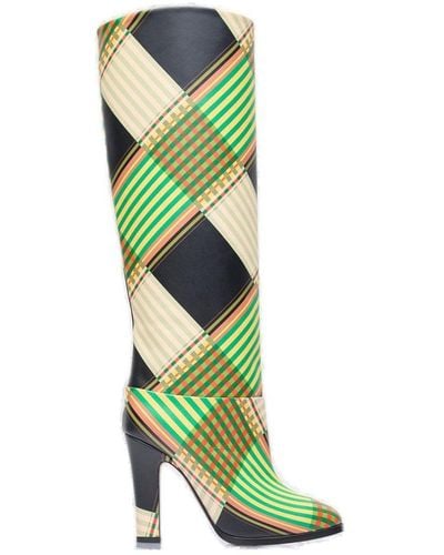 Vivienne Westwood Midas Pointed Toe Boots - Green