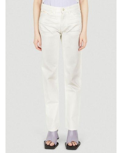 Eytys Cypress Whiskered Jeans - White
