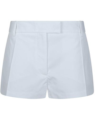 Valentino Mid-rise Tailored Shorts - Blue