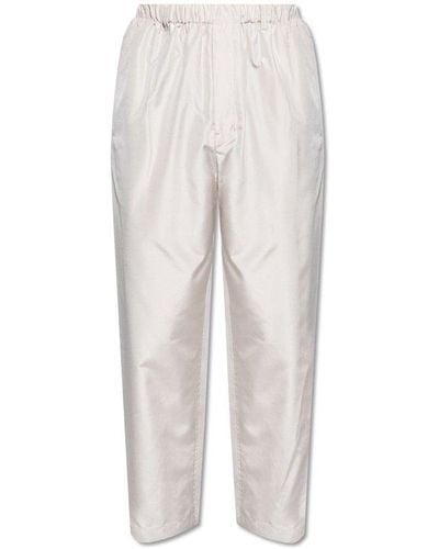 Lemaire Silk Trousers, ' - White
