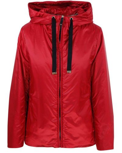 Max Mara The Cube Hooded Zip-up Jacket - Red