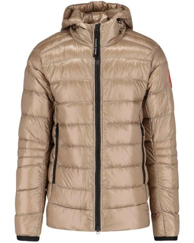 Canada Goose Logo Patch Padded Jacket - Brown