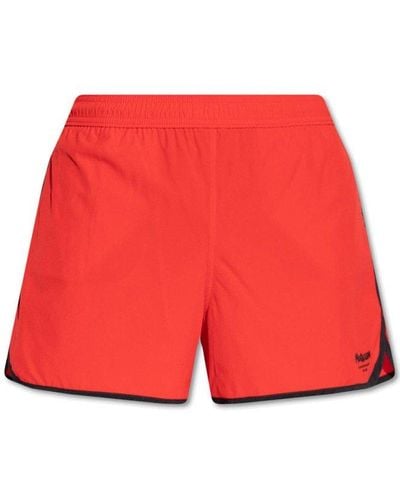 Alexander McQueen Swim Shorts With Logo - Red