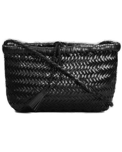 Dragon Diffusion Minsu Handwoven Shoulder Bag - Black