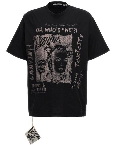 Lanvin Printed T-shirt - Black