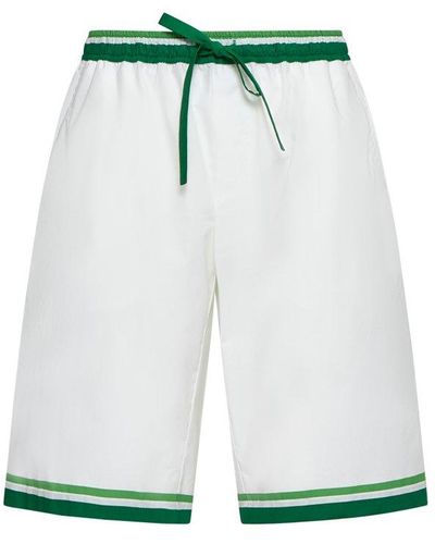 Dolce & Gabbana Majolica Printed Poplin Jogging Shorts - Green