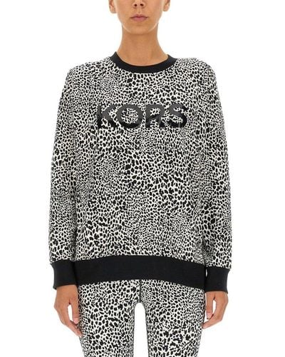 MICHAEL Michael Kors Sweatshirt With Logo Print - Grey