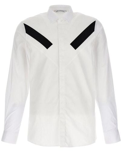 Neil Barrett Contrast Detail Shirt Shirt, Blouse - White