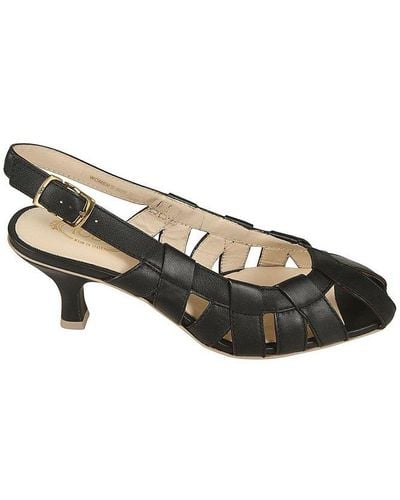 Tod's Cut-out Detailed Slingback Pumps - Metallic