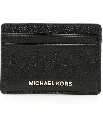 MICHAEL Michael Kors Jet Set Logo Plaque Cardholder - Black
