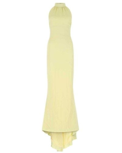 Givenchy Pastel Satin Long Dress - White