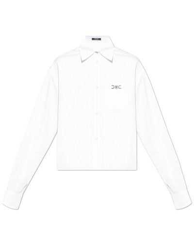 Versace Long-sleeved Button-up Shirt - White