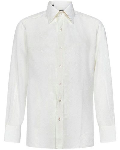Tom Ford Classic Long-sleeved Shirt - White