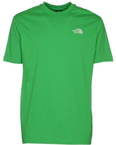 The North Face Logo-embroidered Crewneck T-shirt - Green