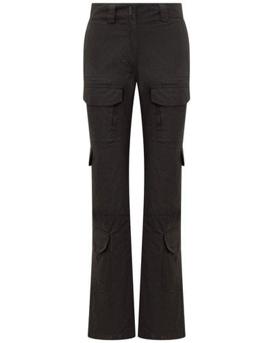 Givenchy Logo Plaque Cargo Trousers - Black