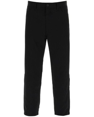 Yohji Yamamoto Fluid Five-Pocket Trousers - Black