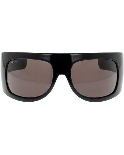 Gucci Mask-shaped Frame Sunglasses - Black