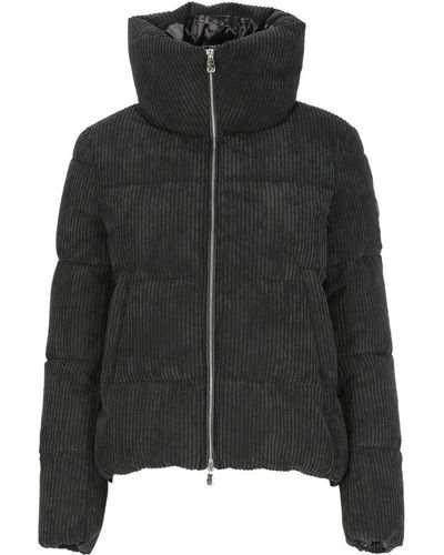 Save The Duck High Neck Padded Jacket - Black