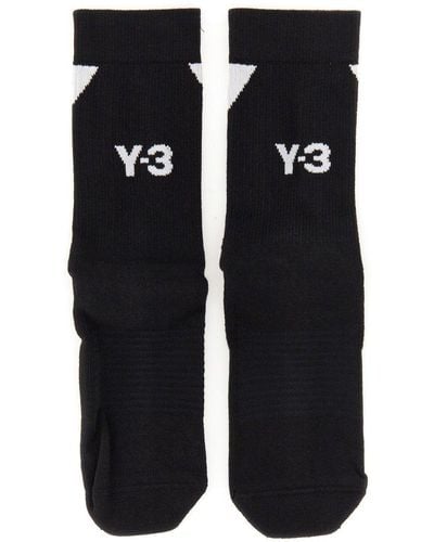 Y-3 Sock With Logo Embroidery - Black