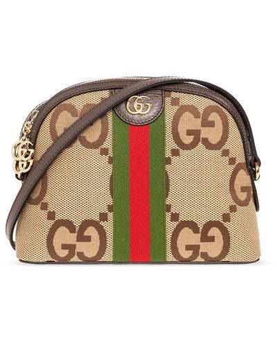 Gucci 'ophidia Small' Shoulder Bag - Natural
