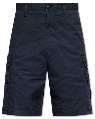 Stone Island Cargo Shorts - Blue