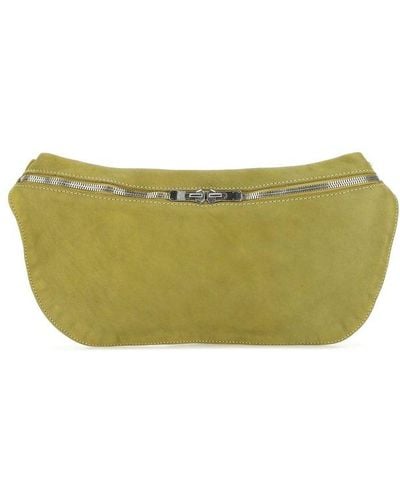 Guidi Zip-up Belt Bag - Green