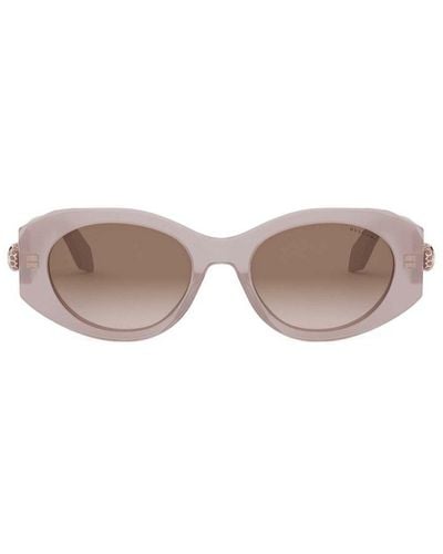 BVLGARI Serpenti Forever Oval Frame Sunglasses - Pink