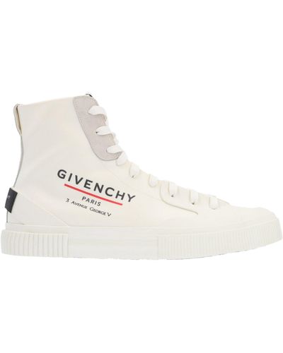 Givenchy Tennis Logo High-top Sneakers - White