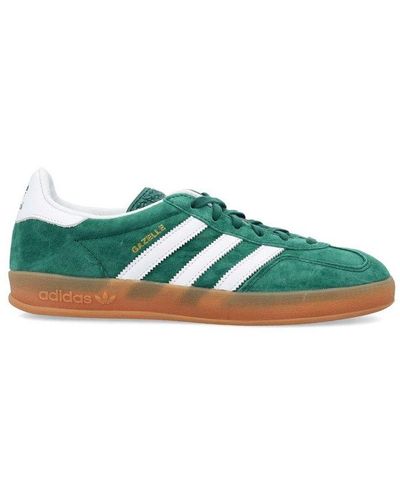 adidas Originals Round Toe Lace-up Trainers - Green