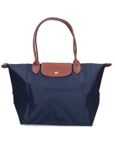 Longchamp Le Pliage Original Large Shoulder Bag - Blue