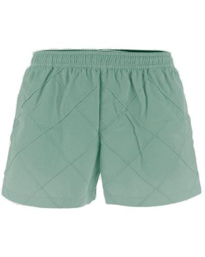 Bottega Veneta Woven Pattern Swim Shorts - Green