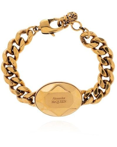 Alexander McQueen Brass Bracelet - Metallic
