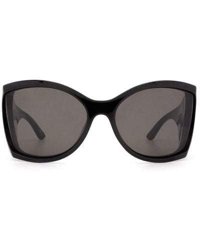 Balenciaga Oversized Butterfly Frame Sunglasses - Brown