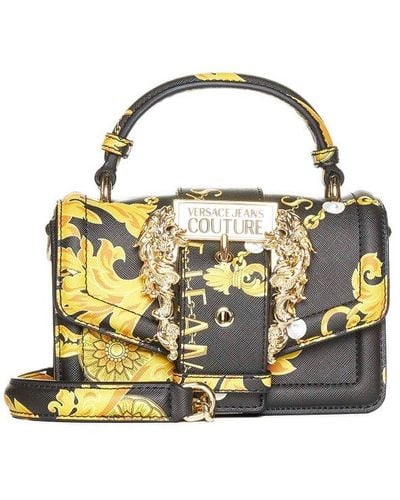 Versace Couture 1 Chain Couture-print Small Tote Bag - Metallic