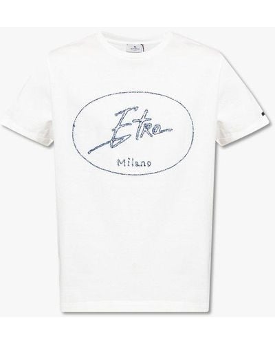 Etro T-shirt Z Logo - White