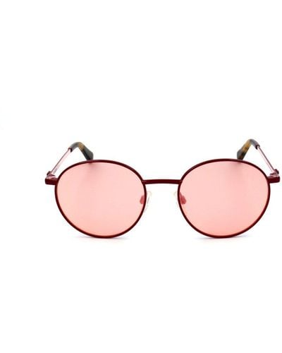 Love Moschino Round Frame Sunglasses - Pink