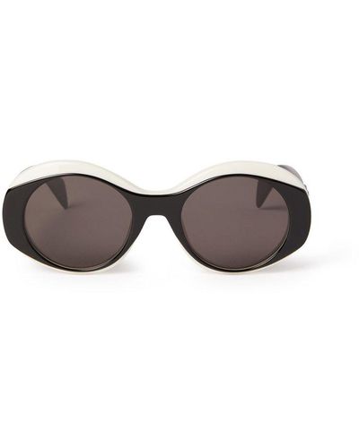 Palm Angels Doyle Round Frame Sunglasses - Gray