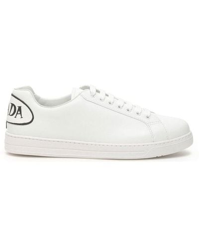 Prada Comic Logo Low Top Sneakers - White
