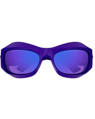 Bottega Veneta Square Frame Sunglasses - Blue