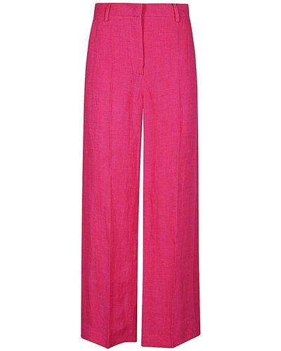 Weekend by Maxmara High Waisted Wide-leg Trousers - Pink