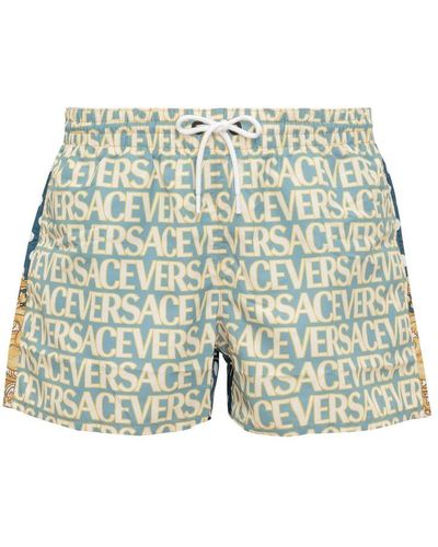 Versace Allover Swim Short - Green