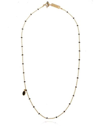 Isabel Marant Casablanca Bead Embellished Necklace - White