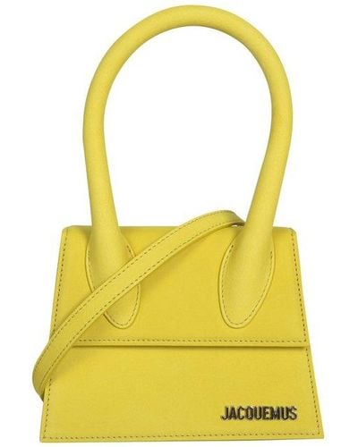 Jacquemus Le Chiquito Moyen Leather Tote Bag - Yellow