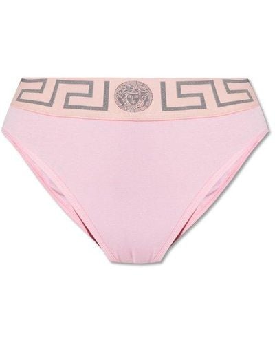 Versace Bra With Logo, - Pink
