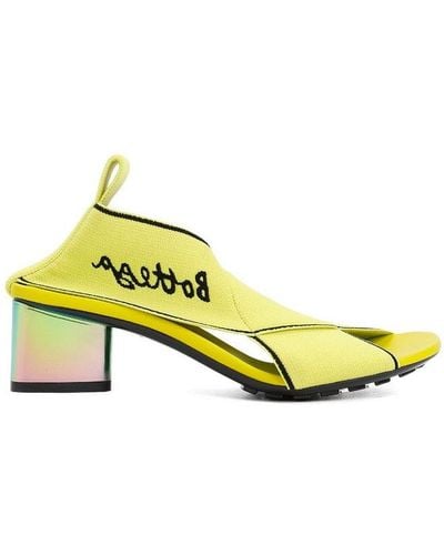 Bottega Veneta Elasticated Open Toe Sandals - Yellow