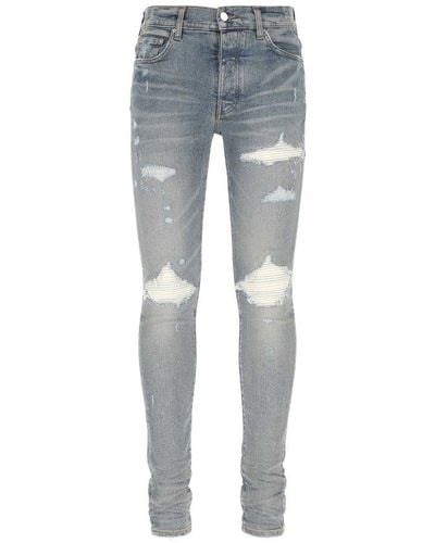 Amiri Mx1 Ultra Suede Jeans - Blue