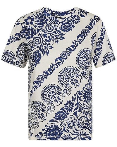 Weekend by Maxmara All-over Printed Crewneck T-shirt - Blue