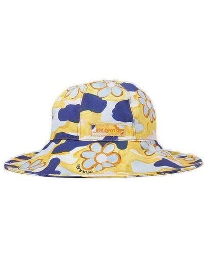 Marni Floral Printed Hat - White